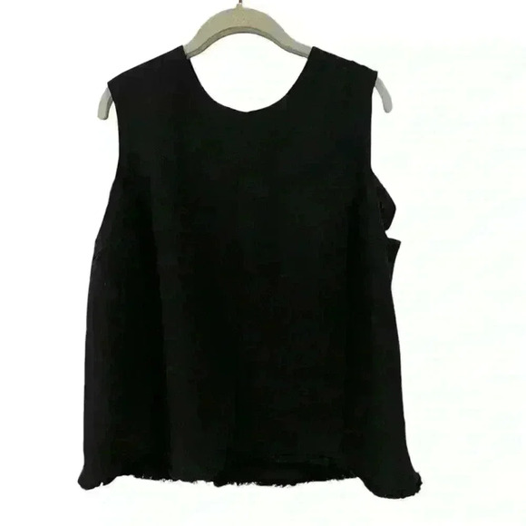 Victoria Beckham for Target Black Fringe Plus Blouse Size 2X - Picture 1 of 3
